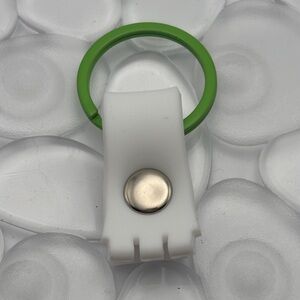 White & Green Swatch Keychain - fits Gent Swatch watch